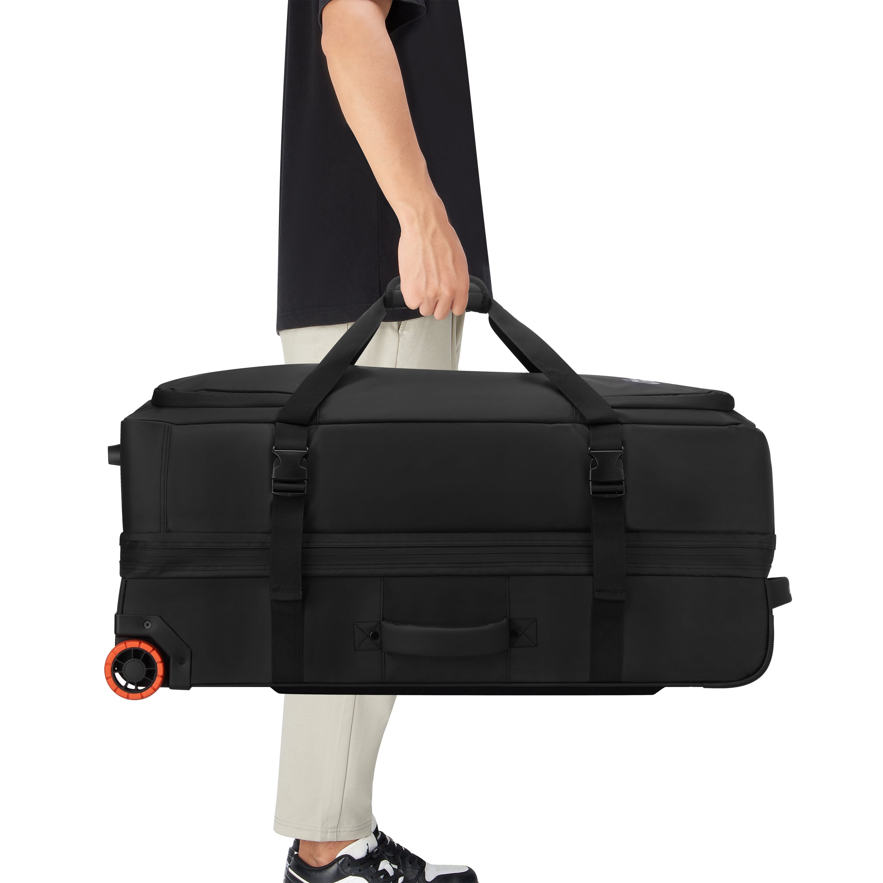 JS005A |  32-Inch 2-Wheeled Duffel Bag, Black