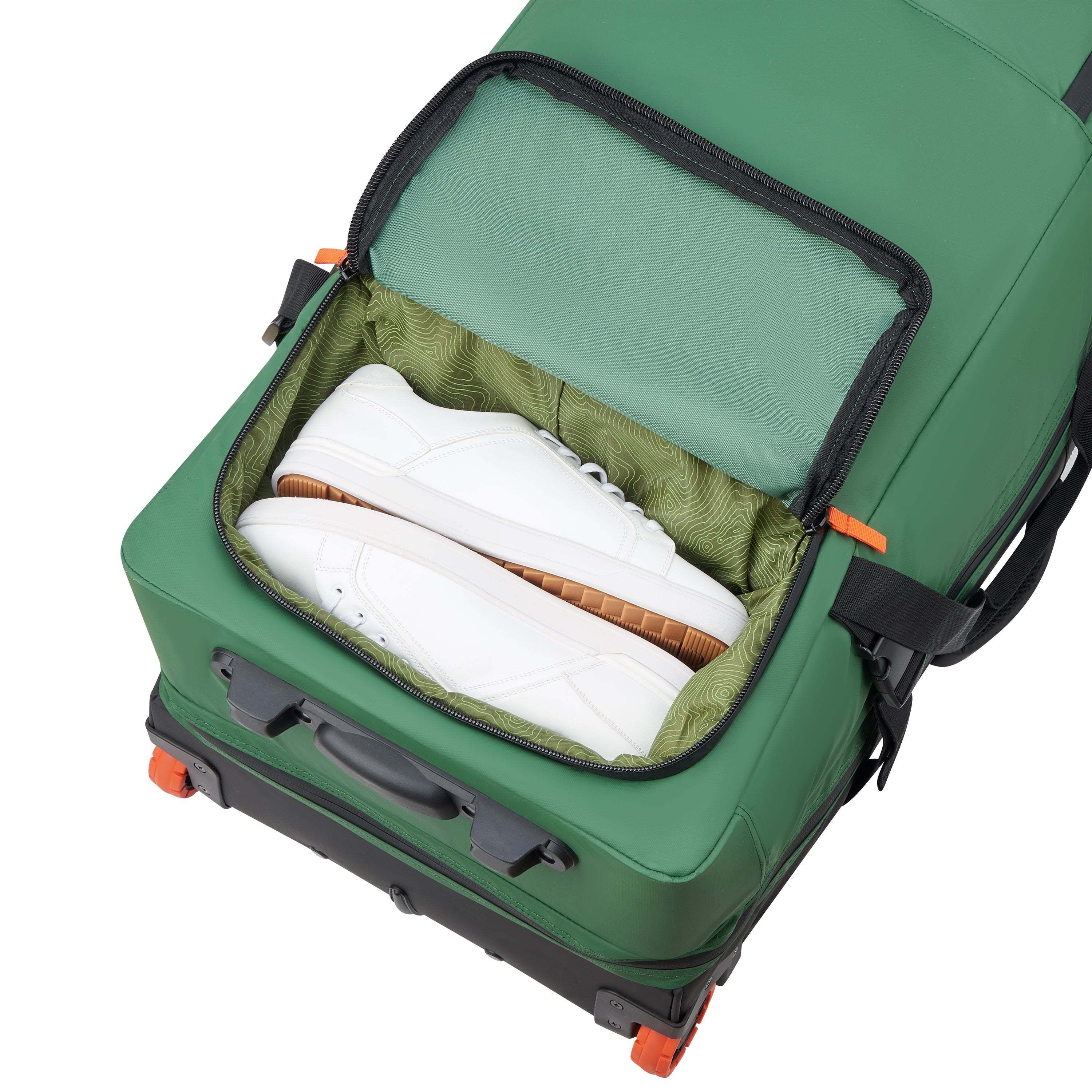 JS005A |  32-Inch 2-Wheeled Duffel Bag, Elm green
