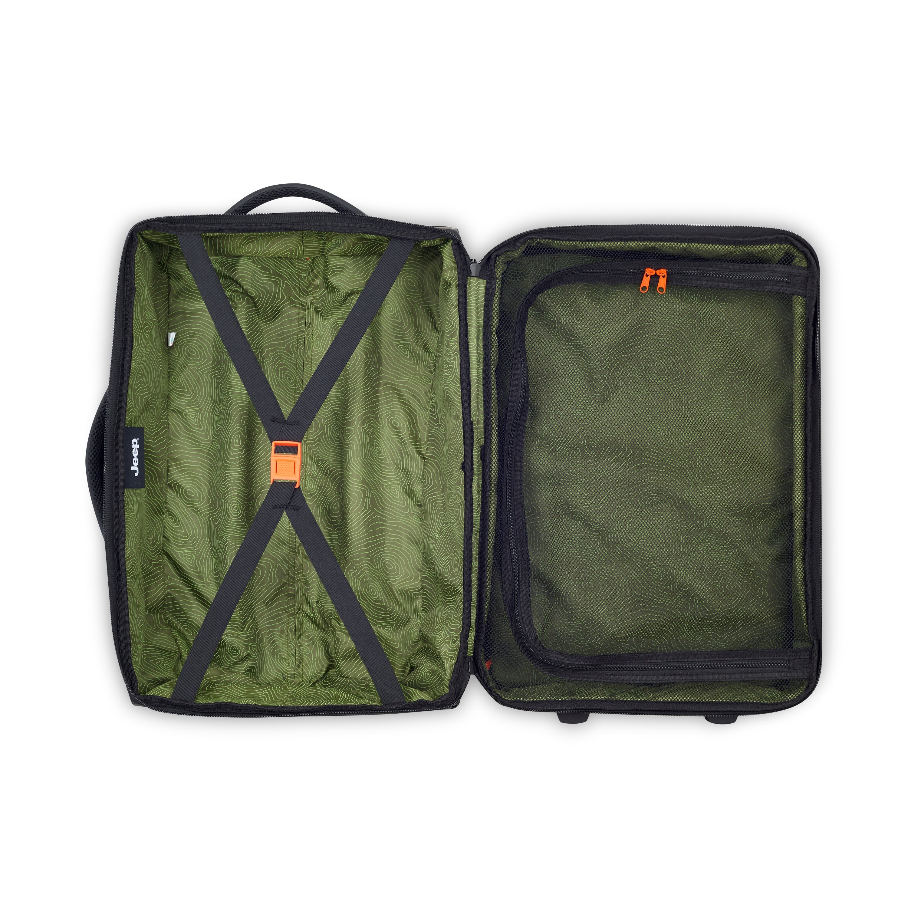 JS006B | 20-Inch 2-Wheeled Duffel Bag, Black