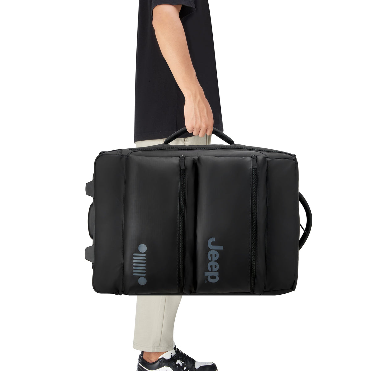 JS006B | 20-Inch 2-Wheeled Duffel Bag, Black