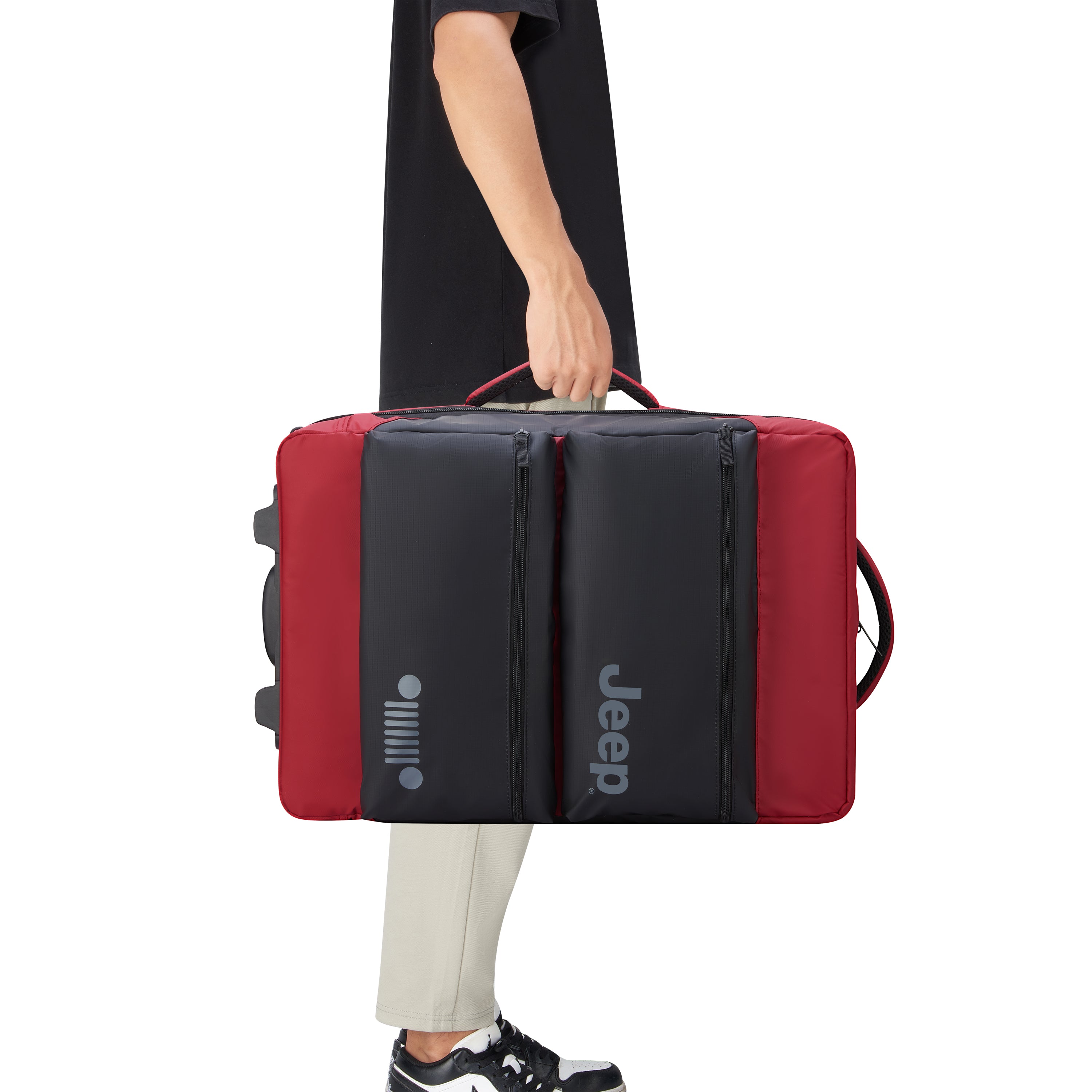 JS006B |  20-Inch 2-Wheeled Duffel Bag, Tomato