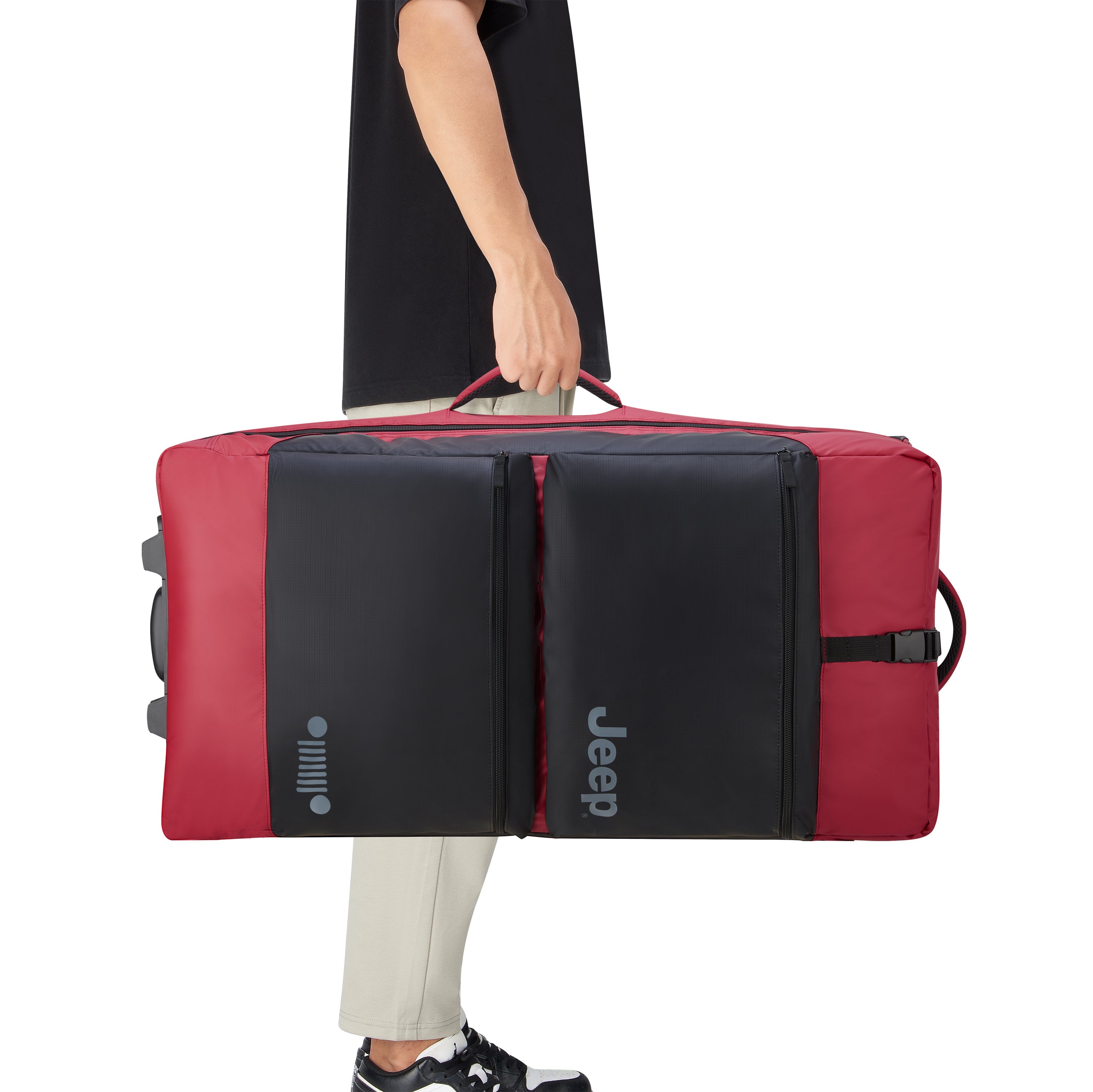 JS006B |  32-Inch 2-Wheeled Duffel Bag, Tomato