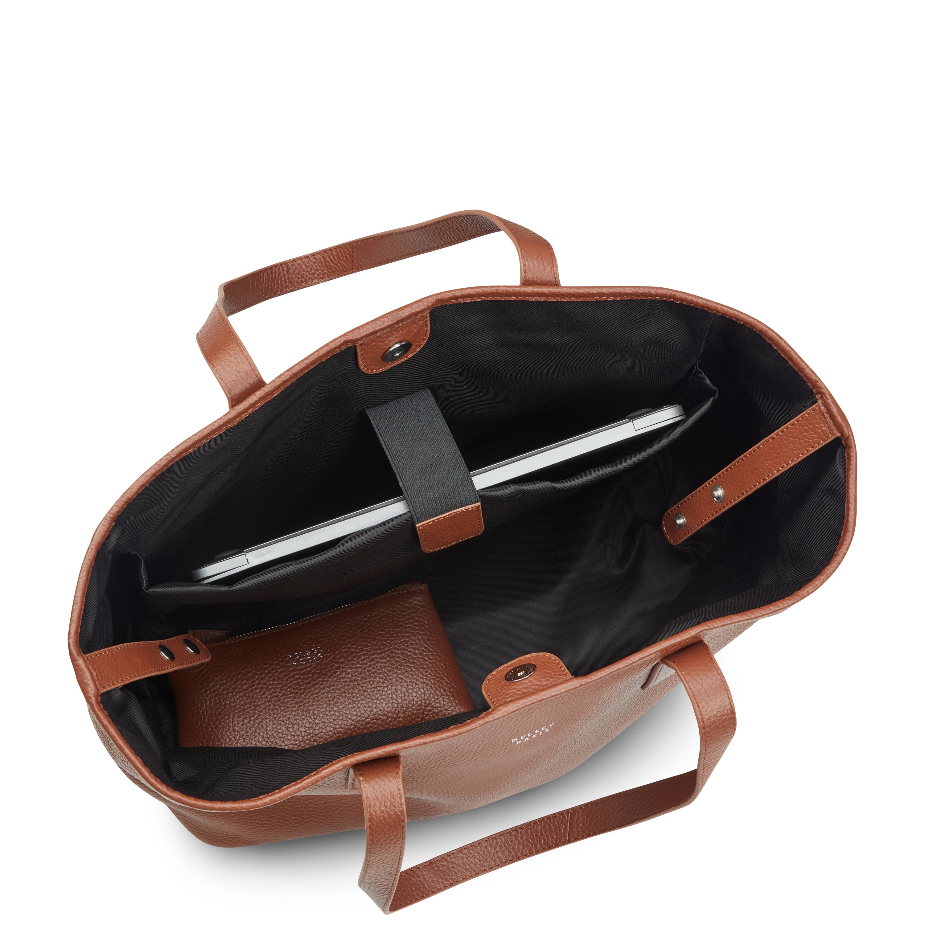 LE CUIR GRAINE| Sac Cabas en Cuir COGNAC