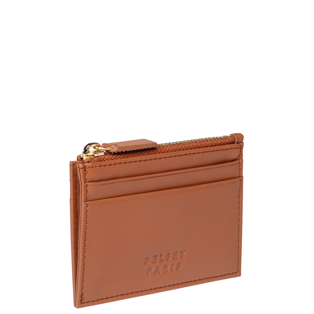 LE CUIR LISSE | Leather Coin Purse, Cognac