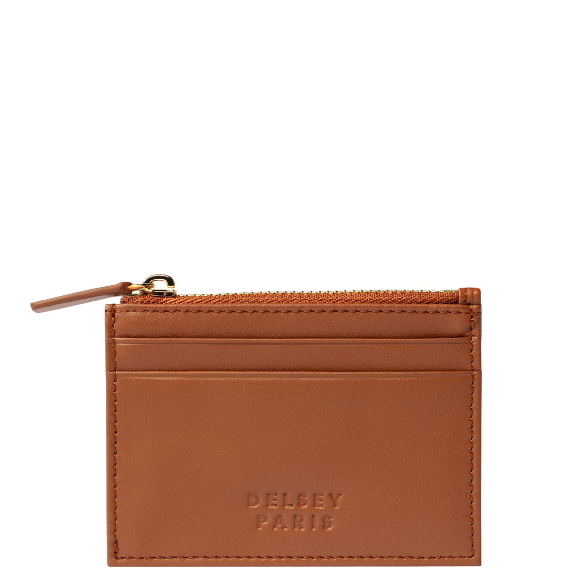 LE CUIR LISSE | Leather Coin Purse, Cognac