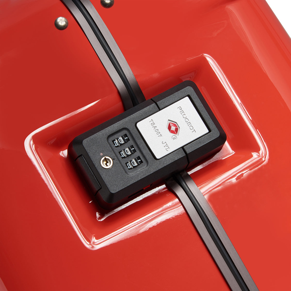 PEUGEOT VOYAGES | 28-inch Large Check-In Trunk, Red