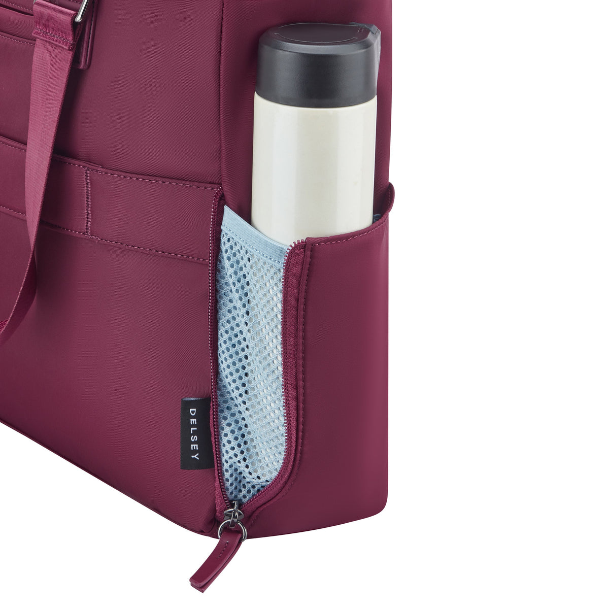 VICTOIRE | 18-inch Tote Bag, Burgundy