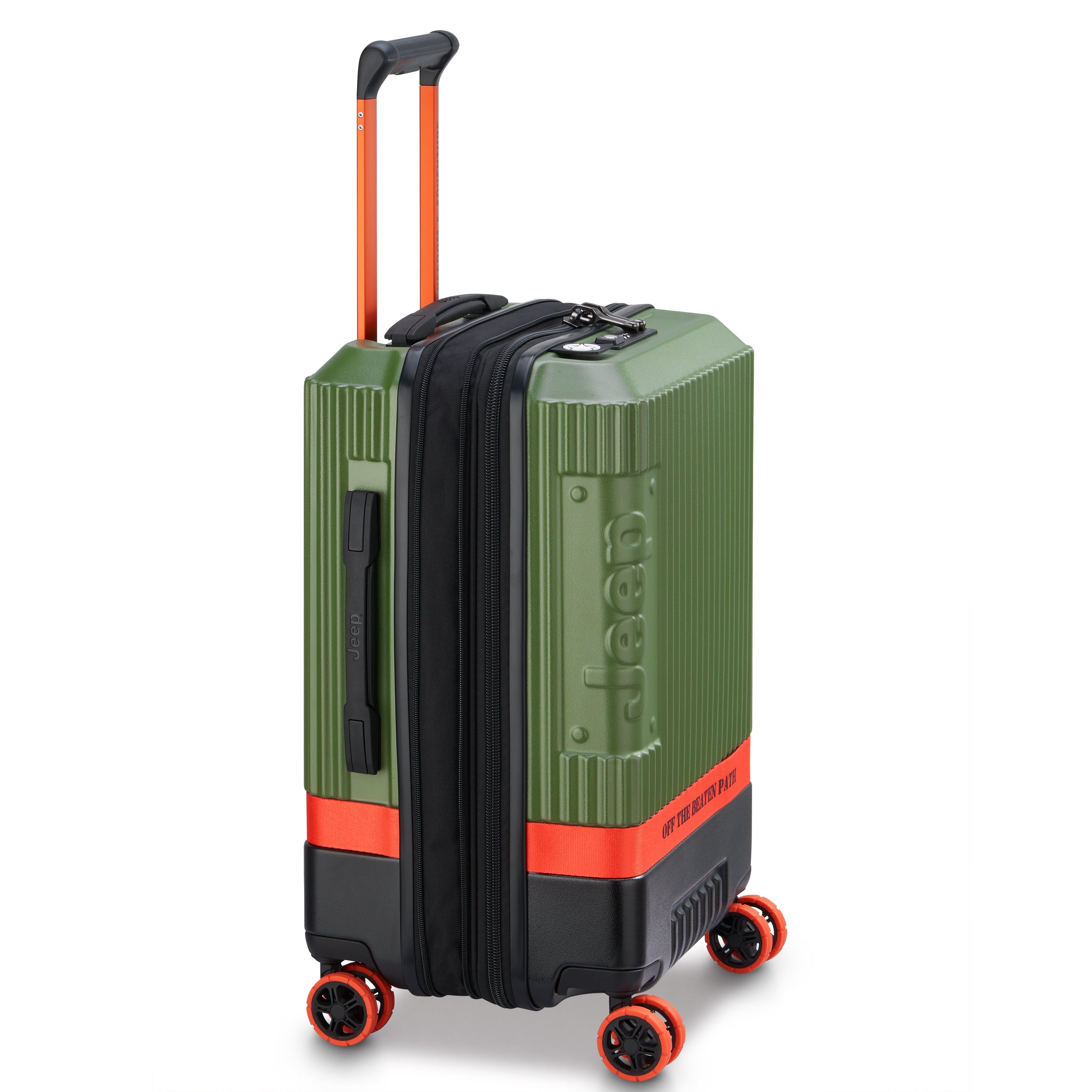 JH001A |  23-Inch Expandable Carry-On Suitcase, Green