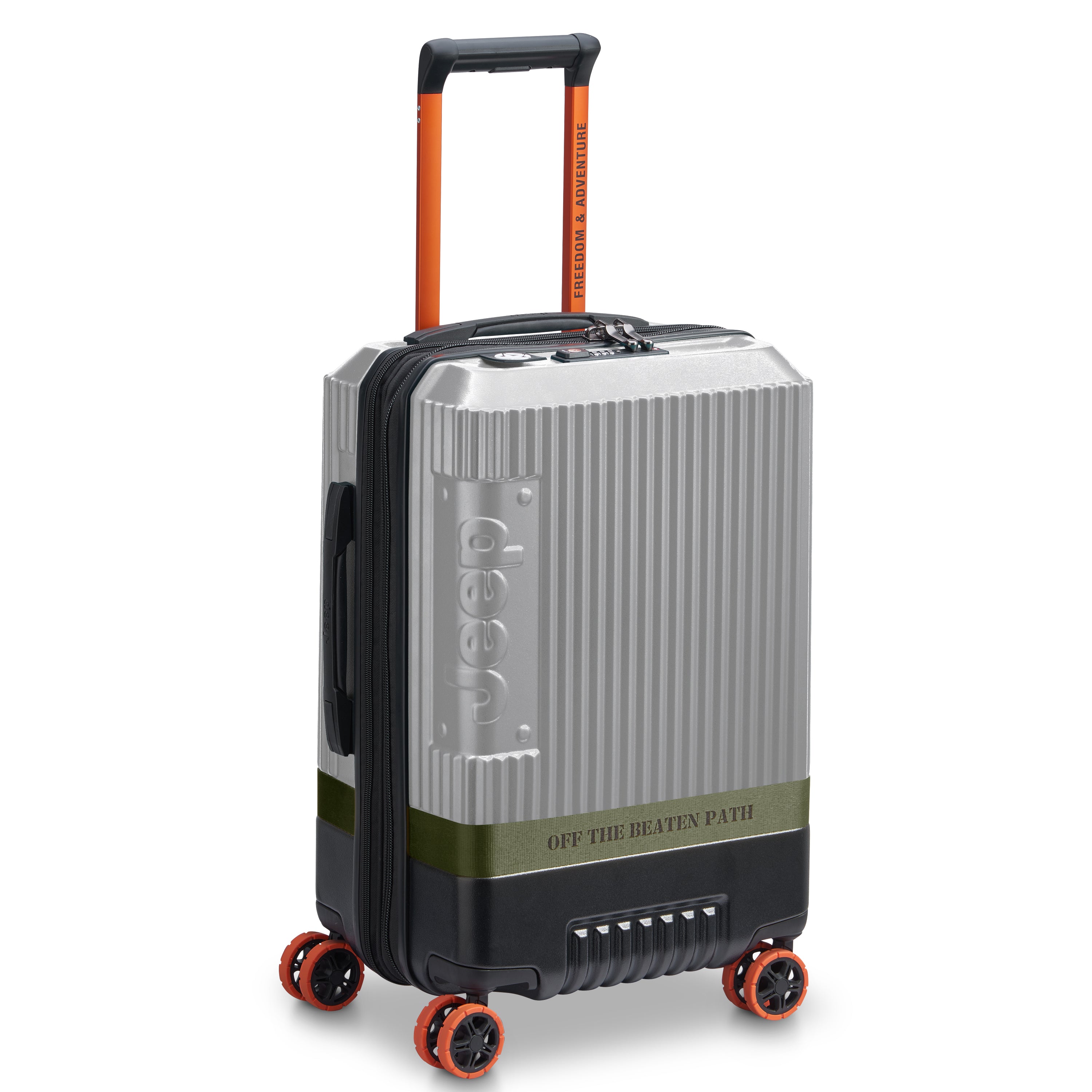 JH001A |  23-Inch Expandable Carry-On Suitcase, Silver