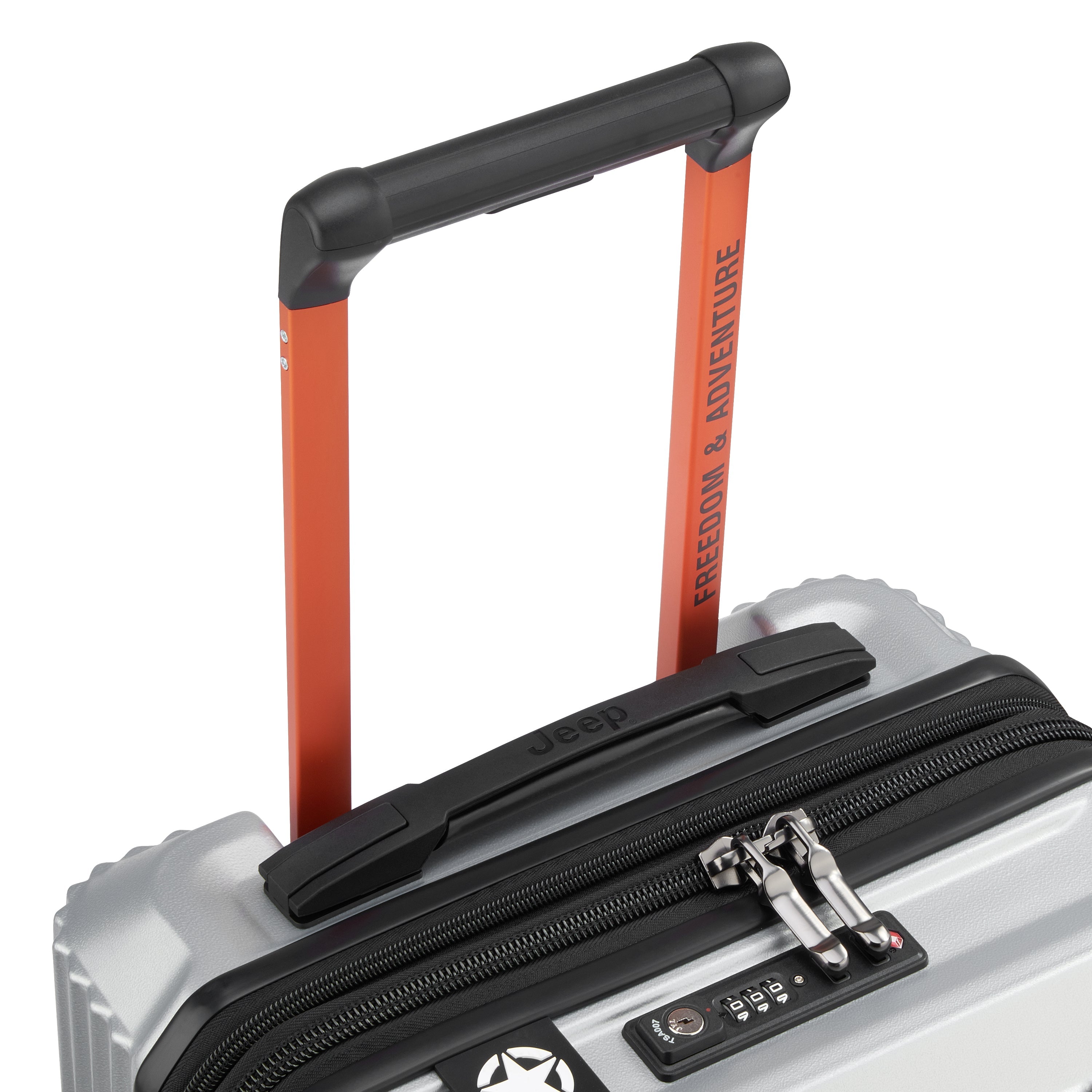 JH001A |  23-Inch Expandable Carry-On Suitcase, Silver