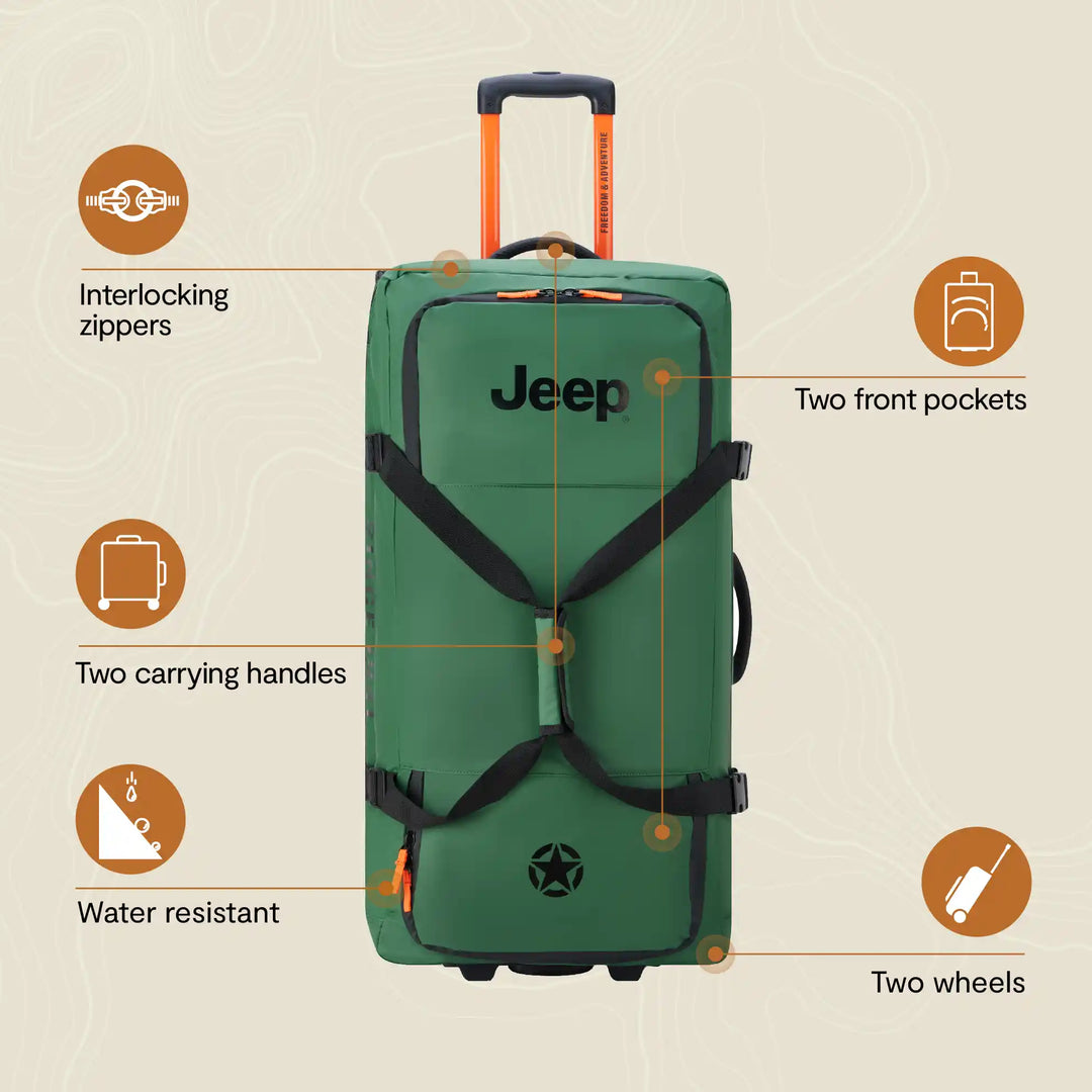 JS005A Large Rolling Duffel Bag DELSEY PARIS USA