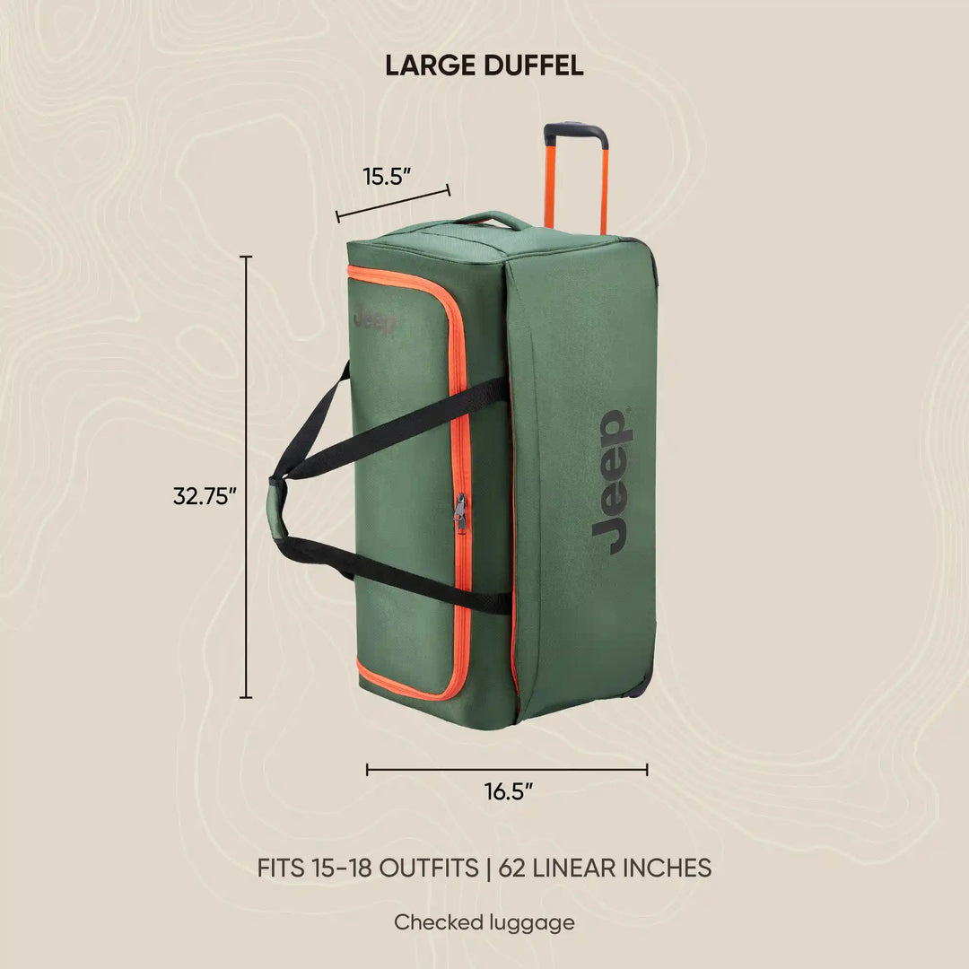 62 linear inches duffle bag shop